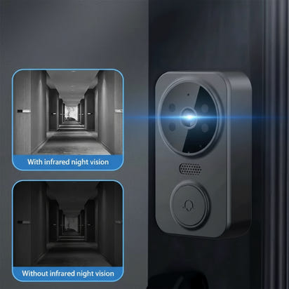 Wireless Video Doorbell Camera Bundle, Smart Security Camera with Night Vision, 2.4G Wifi, HD, Motion Detection, Cloud Storage