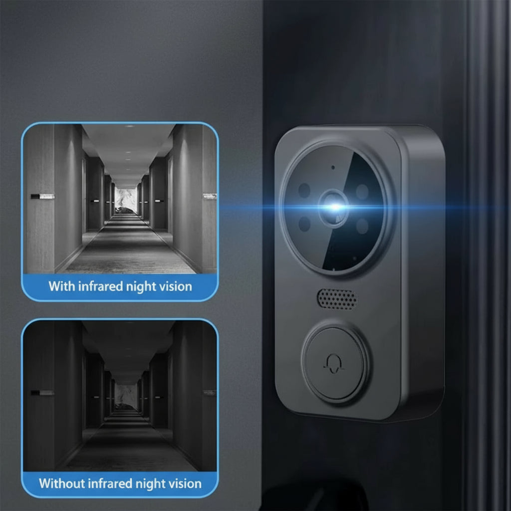Wireless Video Doorbell Camera Bundle, Smart Security Camera with Night Vision, 2.4G Wifi, HD, Motion Detection, Cloud Storage