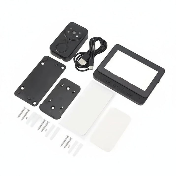 Wireless Video Doorbell Camera Bundle, Smart Security Camera with Night Vision, 2.4G Wifi, HD, Motion Detection, Cloud Storage