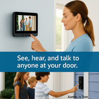 Security Video Doorbell Camera Bundle, Smart Security Camera with Night Vision, Motion Detection